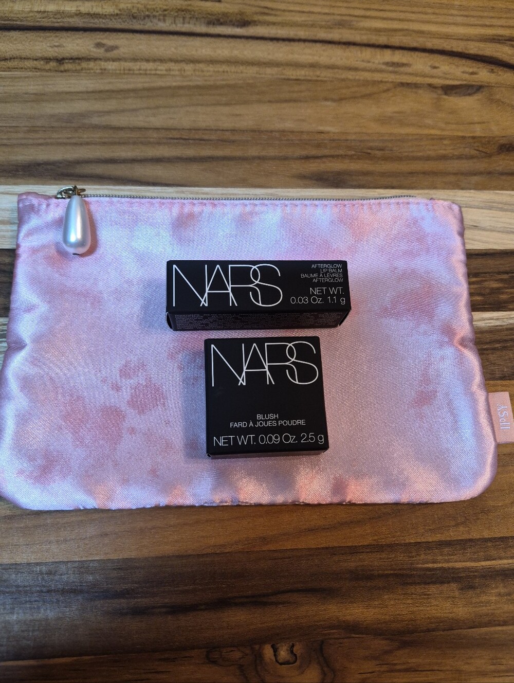 2-Piece Nars Original Orgasm Set w/Pink Makeup Bag: Blush & Lip Balm, TS, NIB
